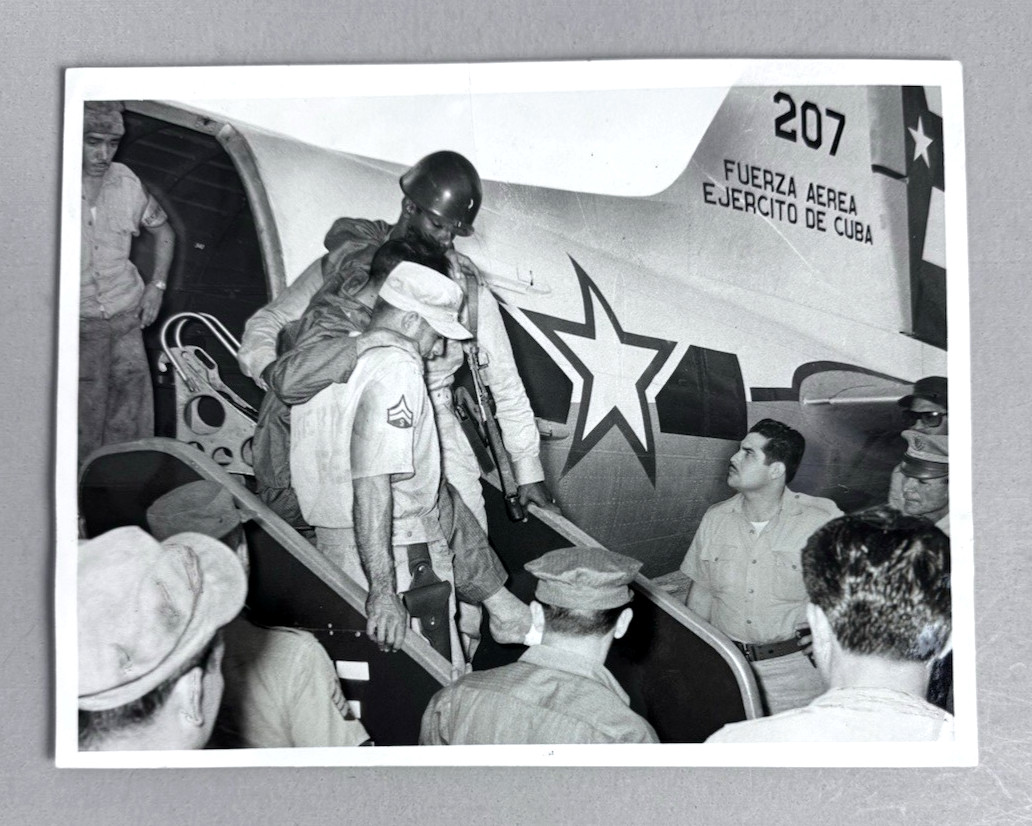Cuban Air Force Aircraft Plane Soldiers Cuba Military 1956 Original Press Photo