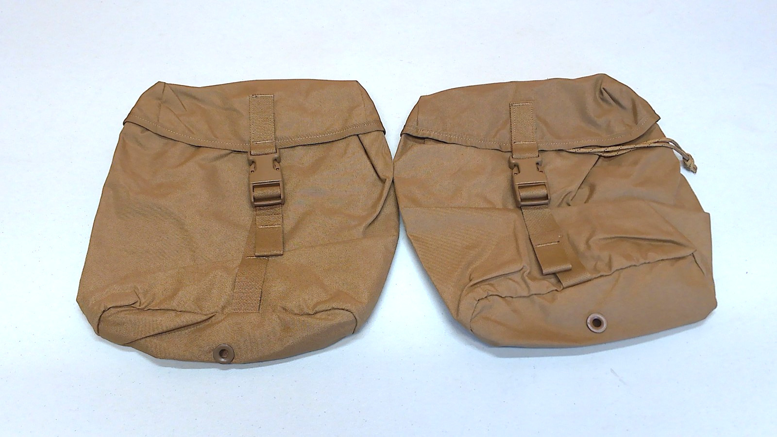 Lot of 2 USGI USMC Coyote Brown FILBE CIF MOLLE II Sustainment Pouches Bags