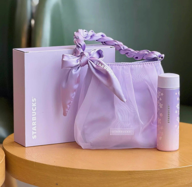 【NEW】Starbucks 2026 China Twilight Sakura Pink Purple Thermos Cup Beautiful Cups