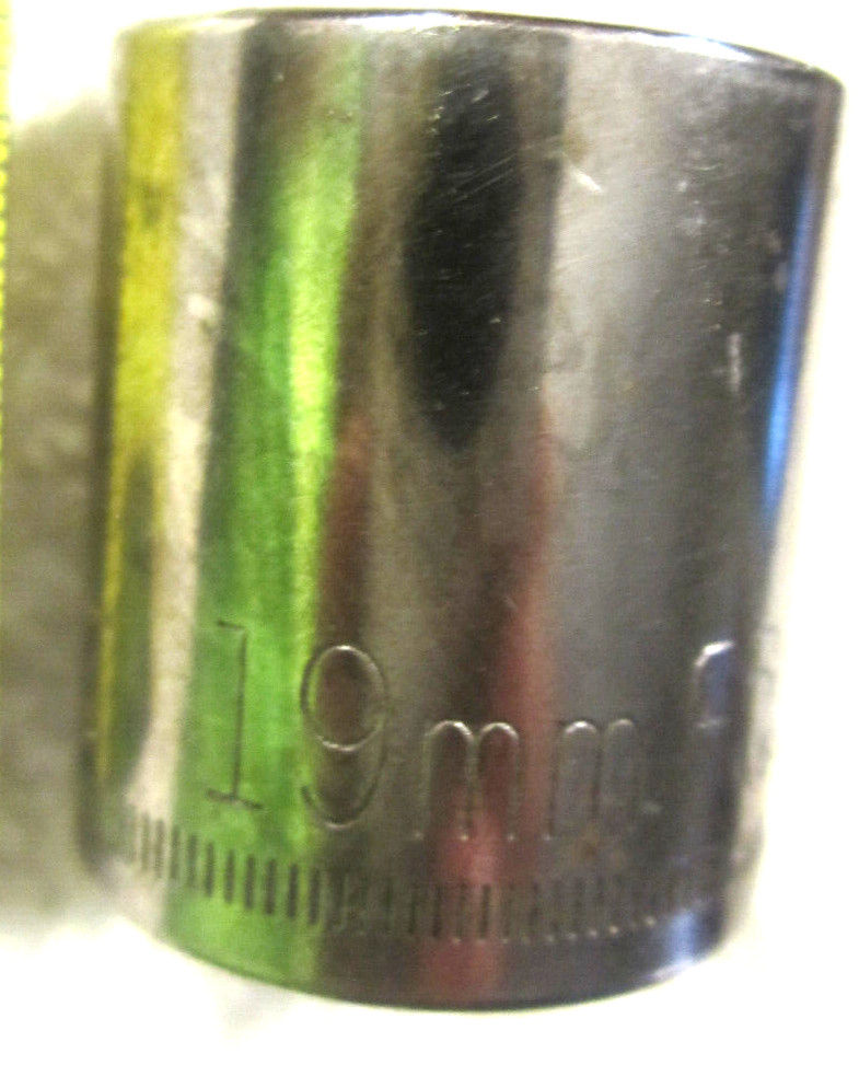 19 mm,3/8″ Dr x 19mm CRAFTSMAN Socket Inverted G2 44308 x 12 Pt USA VTG tool