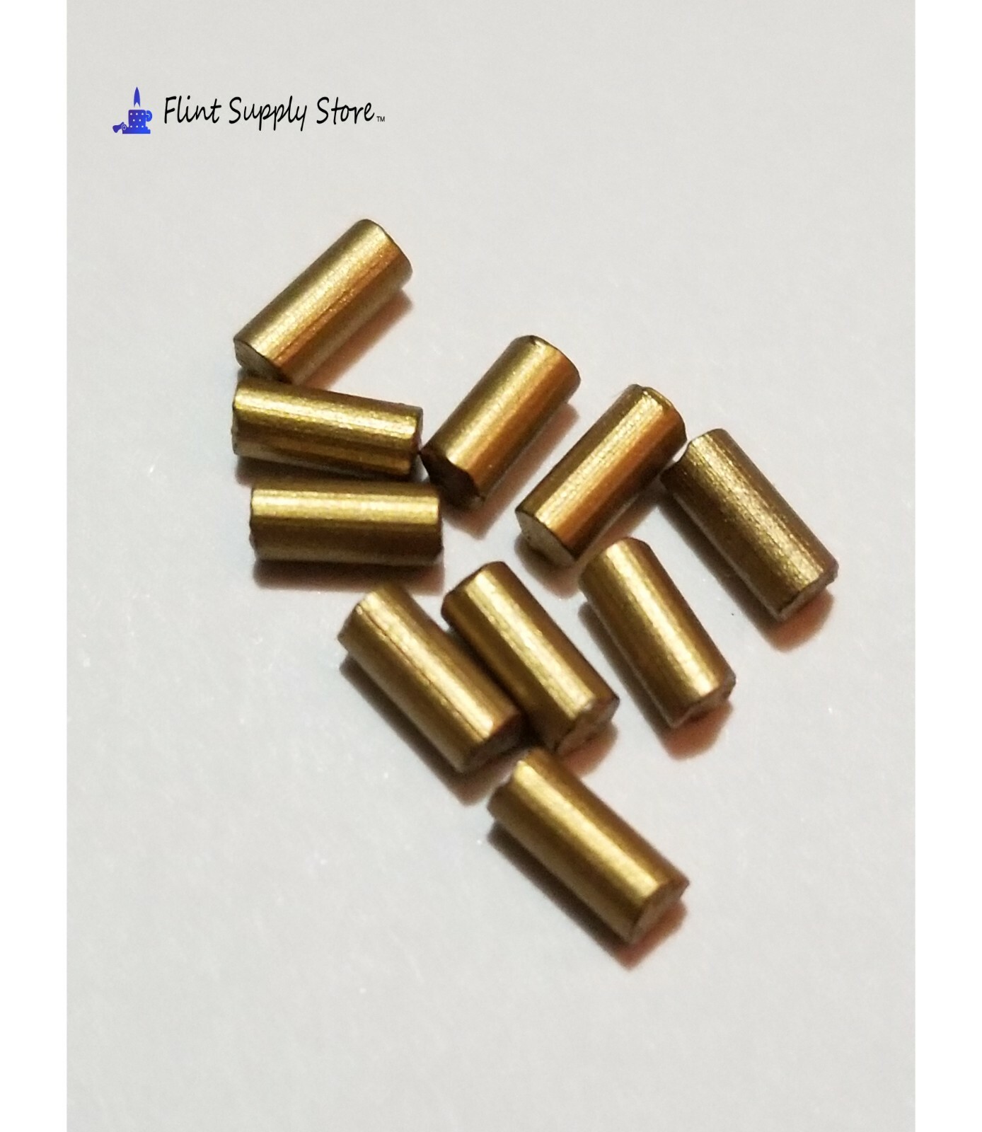 100 Lighter Flints Gold Replacement for fluid/gas lighters Ships from USA