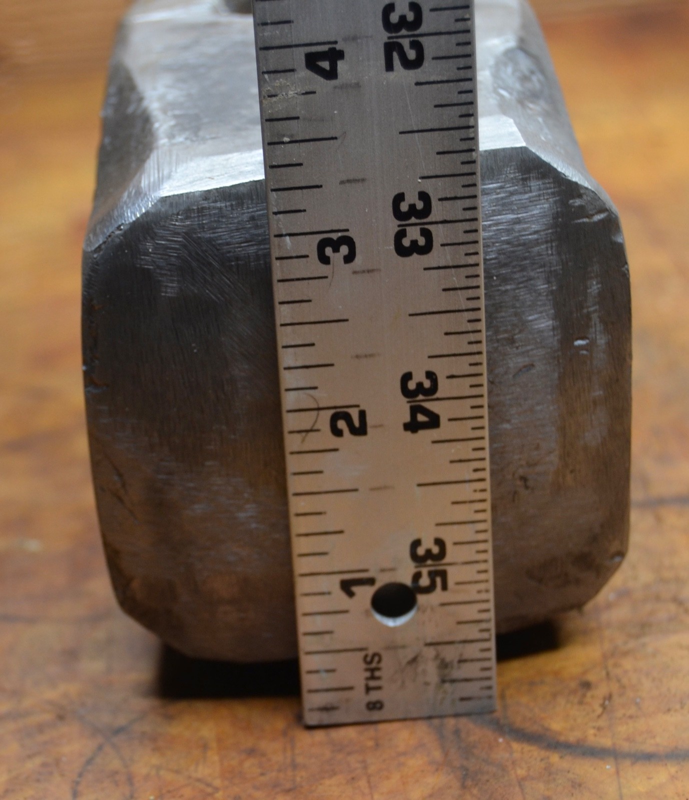 Huge Vintage Blacksmith Made Sledge Hammer Head 18lbs 4.6oz Good Shape
