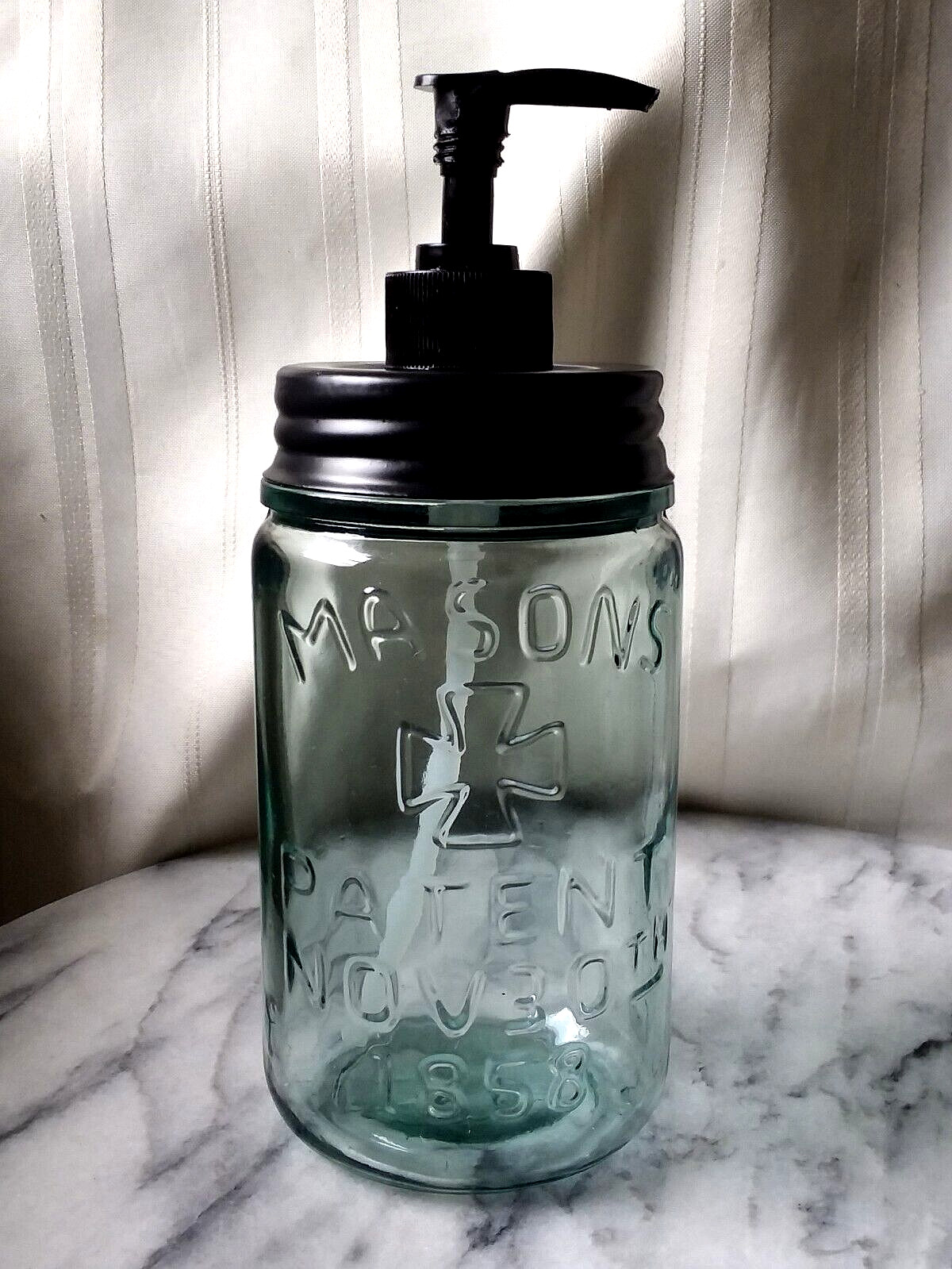 Soap Pump Dispenser ~ Rust Proof ~QUALITY ~ Antique Reproduction ~ Masons Patent