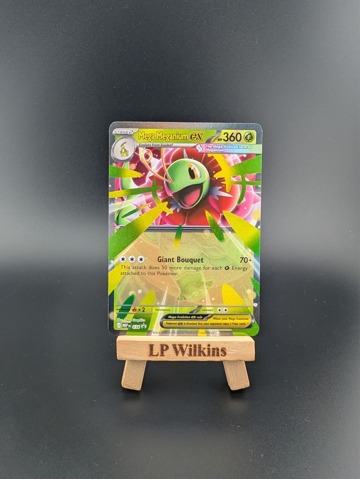 Mega Meganium ex 034 Me: Mega Evolution Promo Holo – English – Pokemon TCG