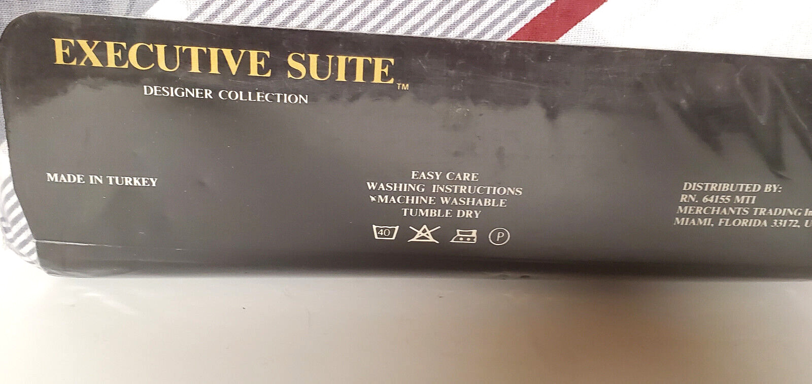 Sheet Set Full Size Executive Suite Stripes 4 PCS New Old Stock Package End Open