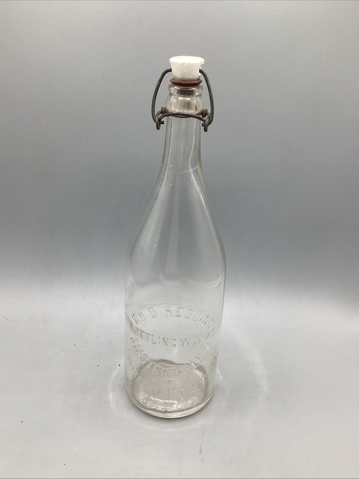 Antique Wm. D. Redding Bottle Amsterdam NY. Excellent condition, 12.5in