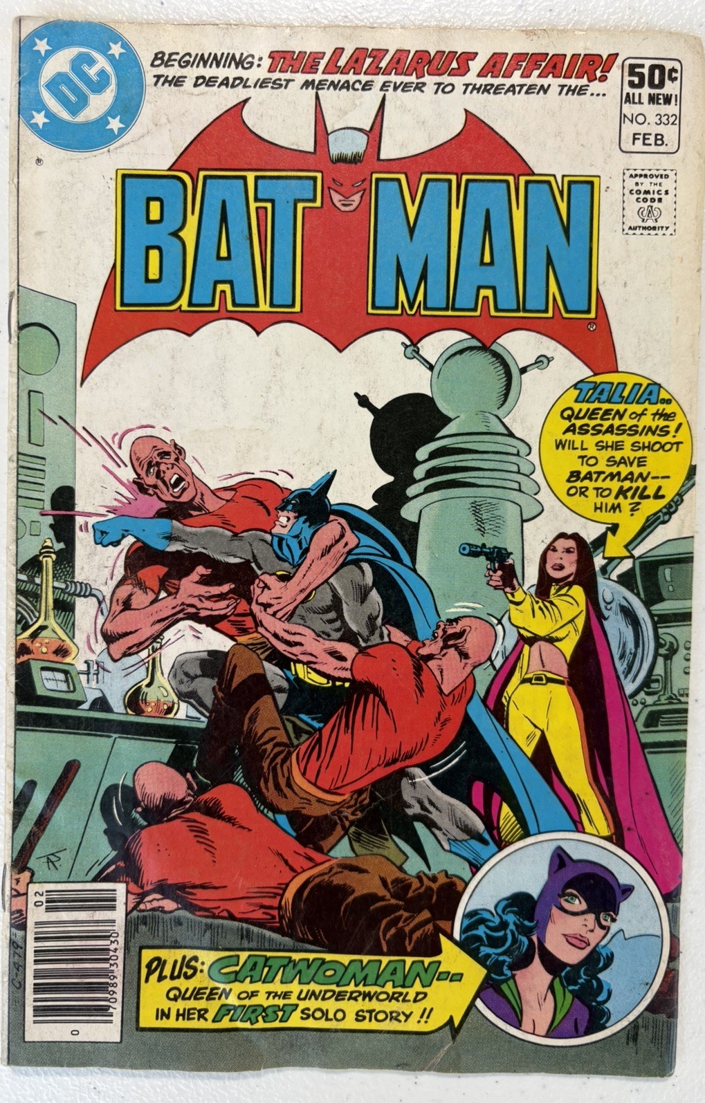Batman #332 DC 1981 1st Catwoman Solo Story Talia Lazarus Affair
