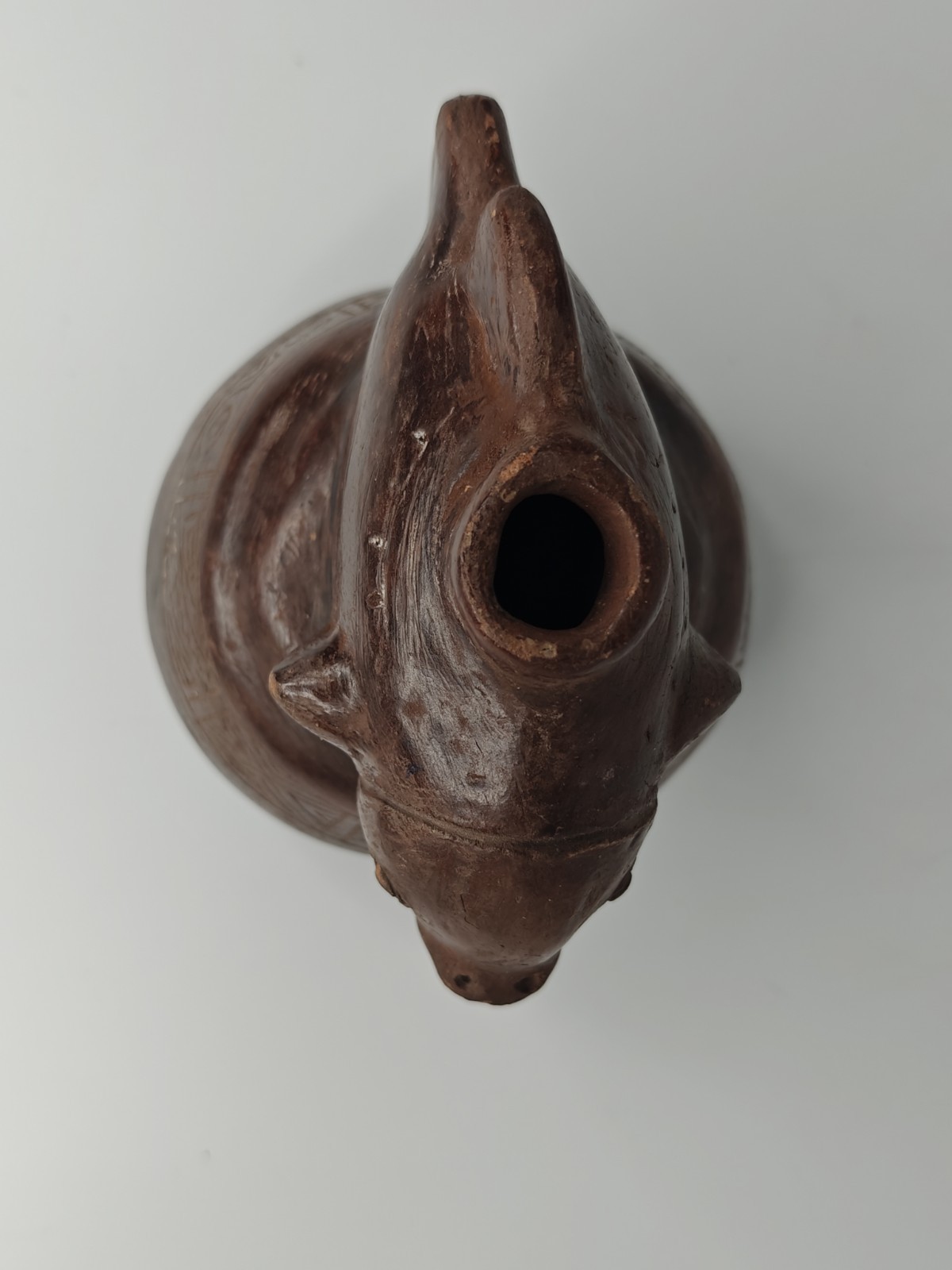 Pre-Columbian Fish Form Ceramic/ Earthenware Vessel Possibly Olmec