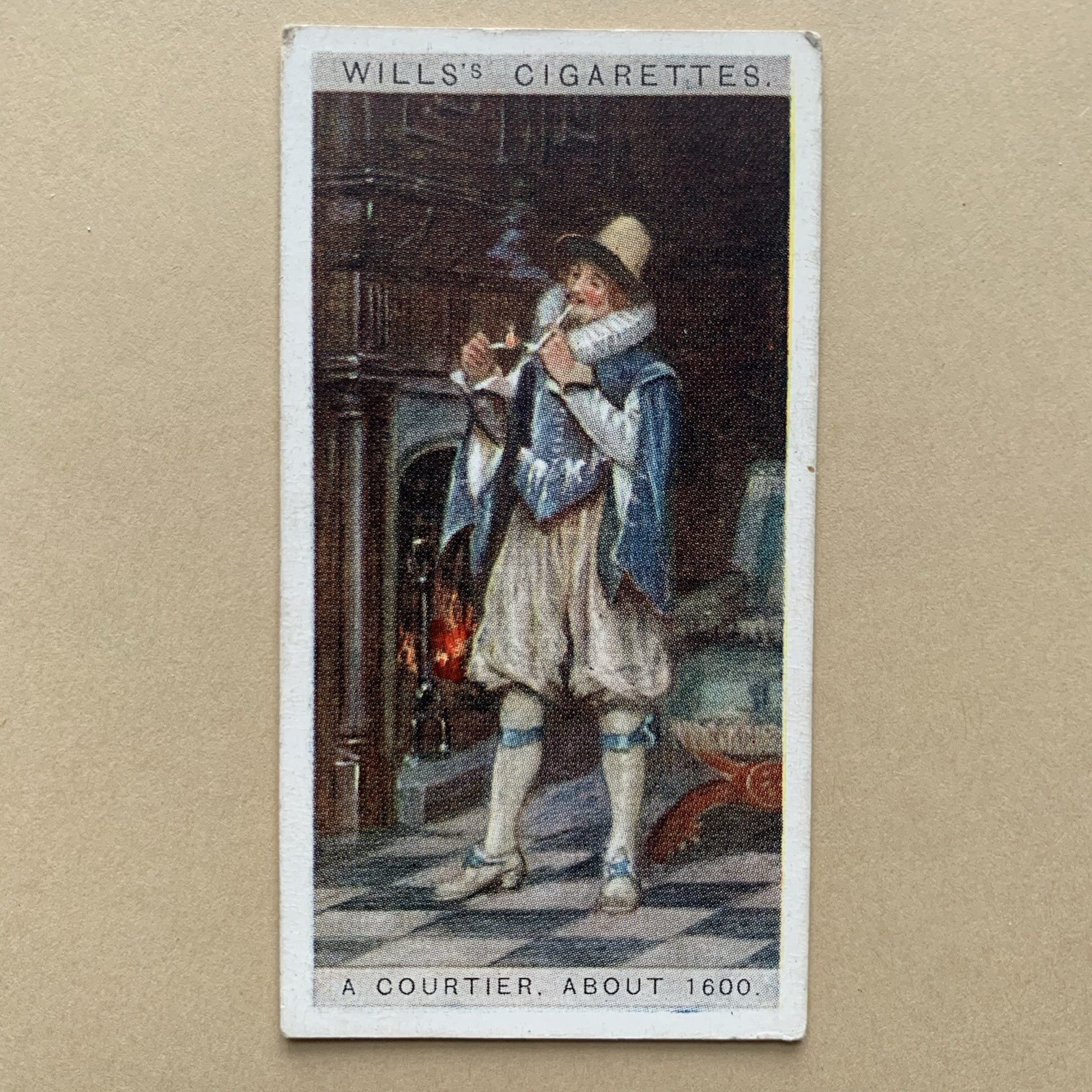 English Period Costumes A Courtier 1600 #18 1929 Wills Cigarette Tobacco Card