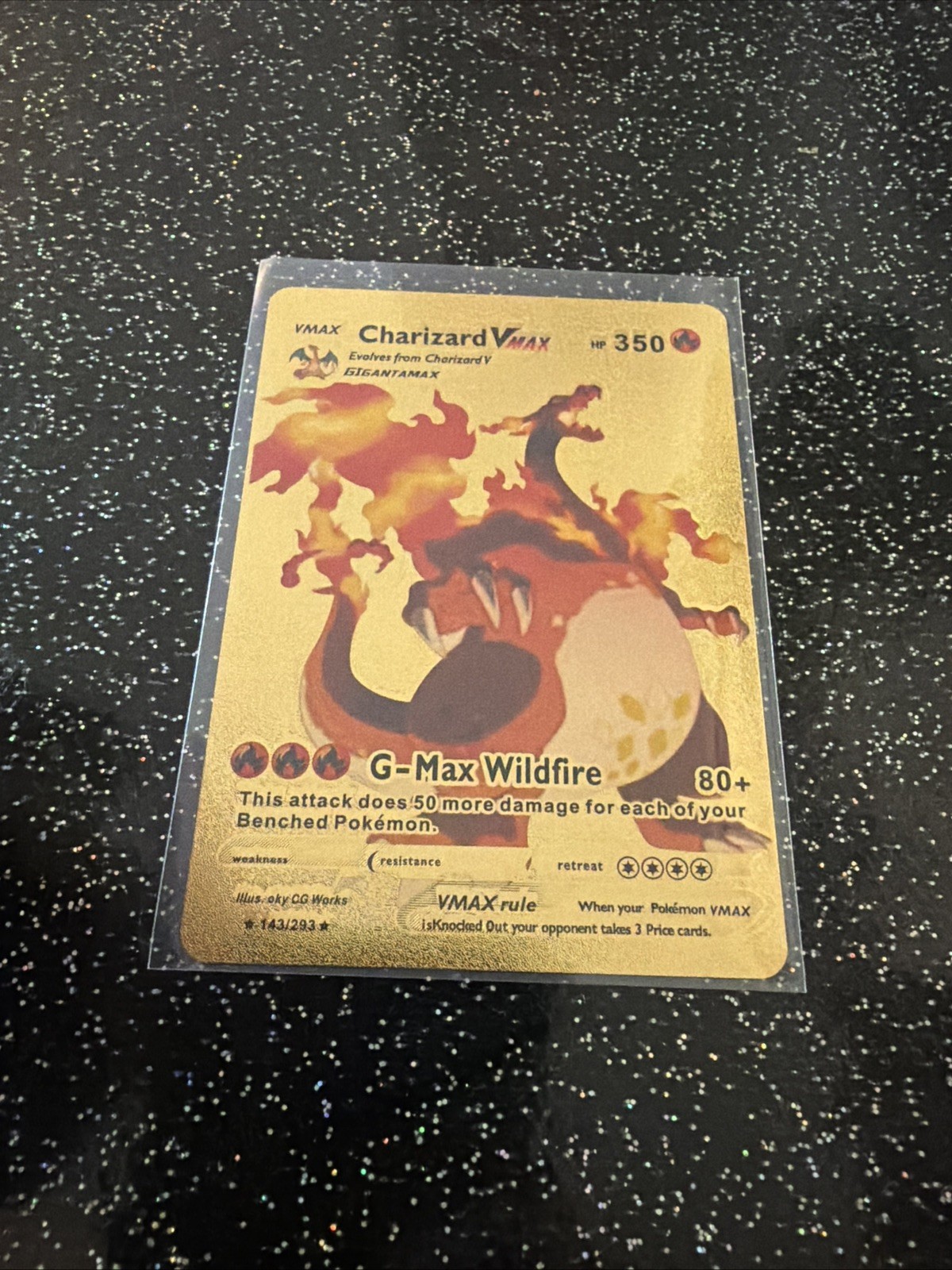 Gold charizardVMAX 143/293