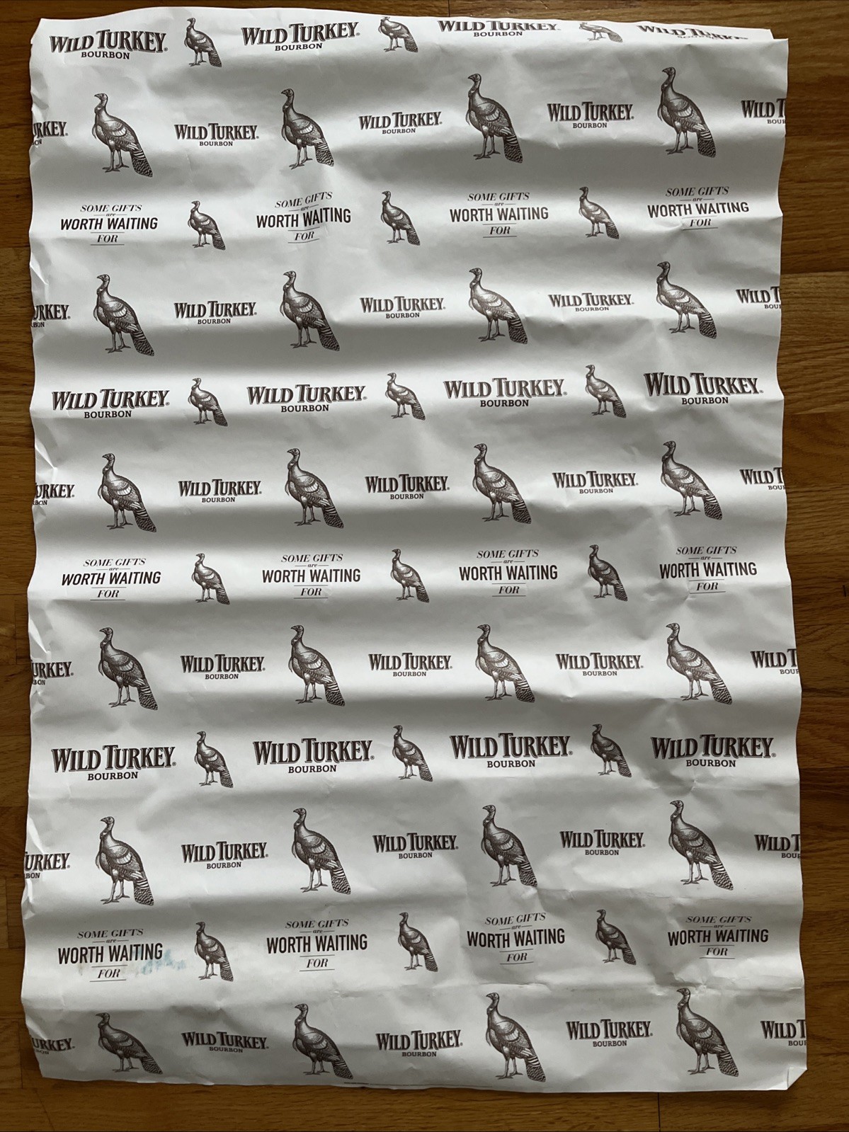 Wild Turkey Bourbon Gift Wrapping Paper 24”x35”