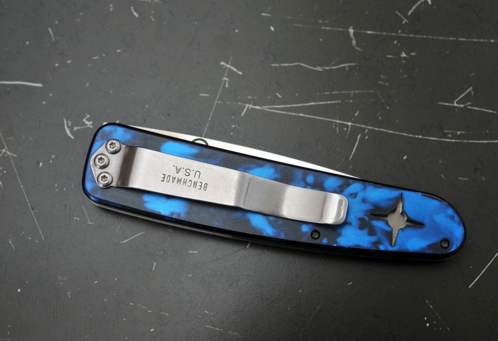 Benchmade USA 855 , 154CM , Titanium Liner , Mel Pardue LTD Production , Rare
