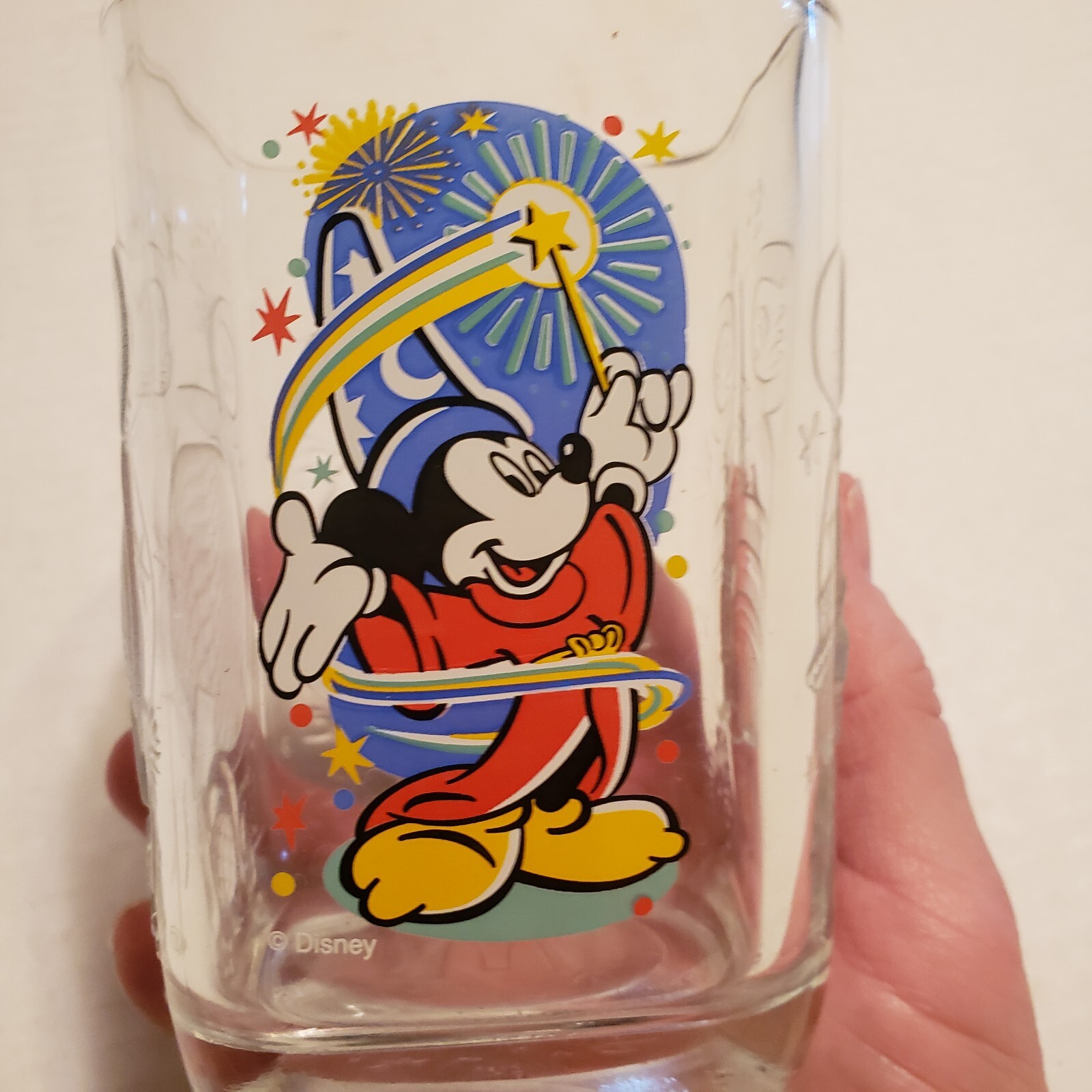 Disney Mickey Mouse Celebration 2000 McDonald’s Glasses set of 2 Collectible