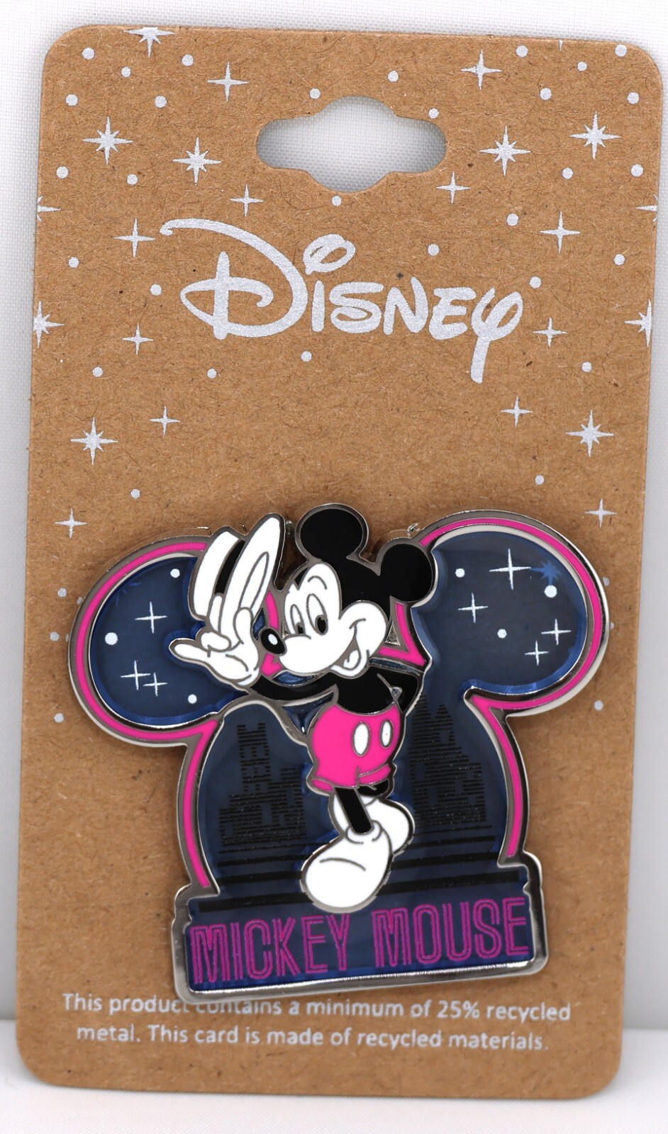 Disney Mickey Mouse Stained Glass Frame Enamel Pin NEW
