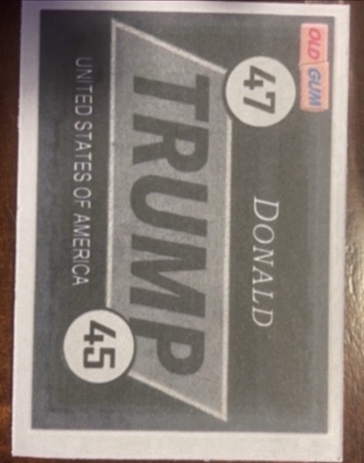 Donald Trump 2025”47“ Custom ACEO Topps 2025 Chrome /10