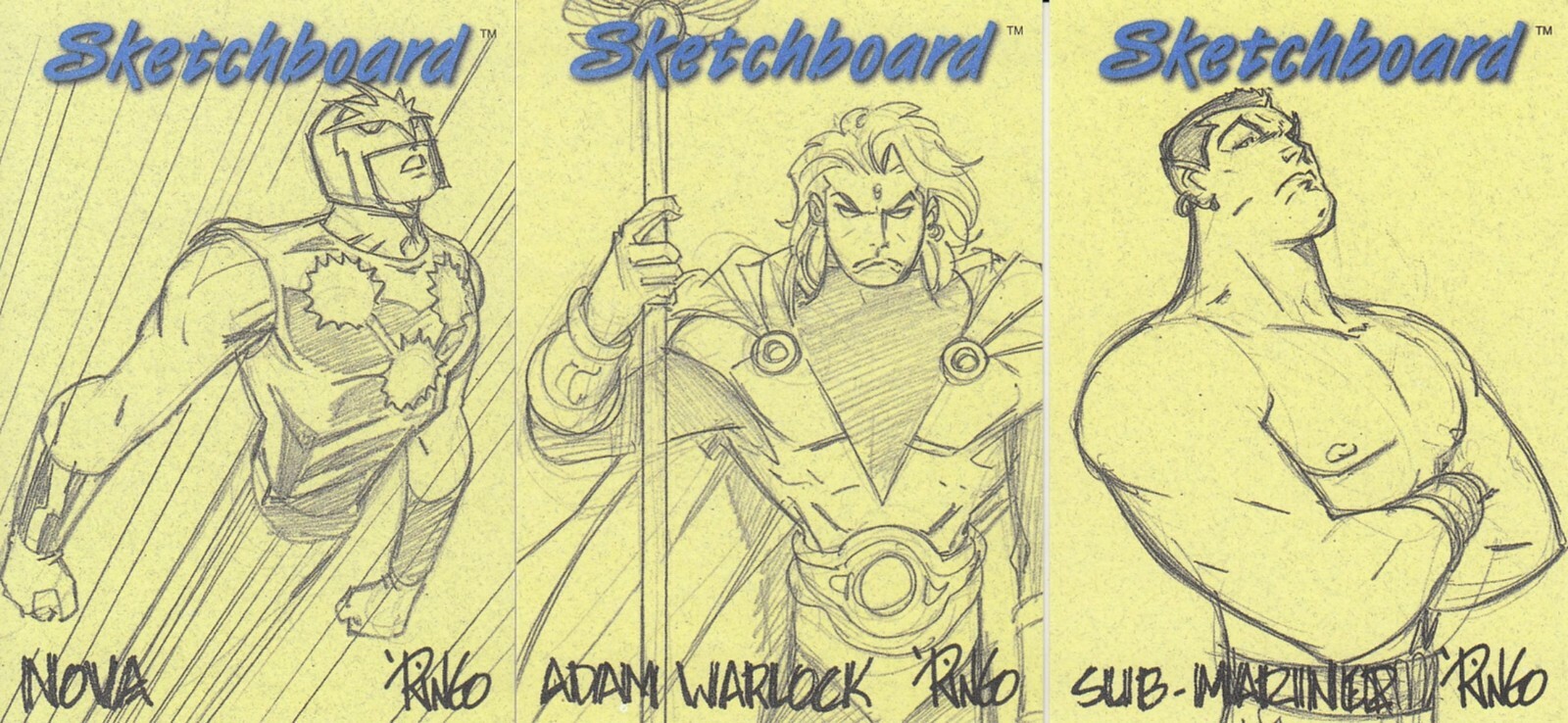 MARVEL CREATORS COLLECTION SKETCHBOARD U PICK SINGLE INSERT CARDS 8 FOR $20