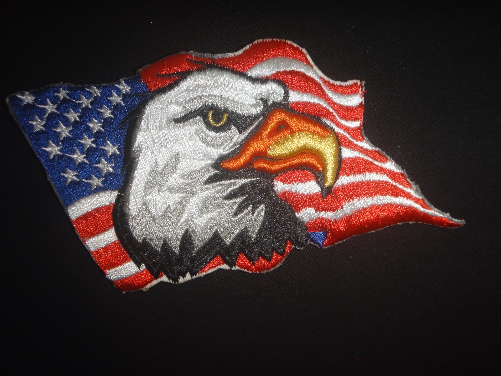 USA America Flag Bald EAGLE Patch