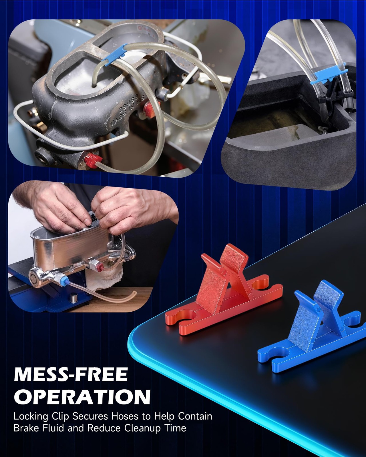 Master Cylinder Bleeder Kit Compatible with 14151, 31pc Complete Brake Bleeder