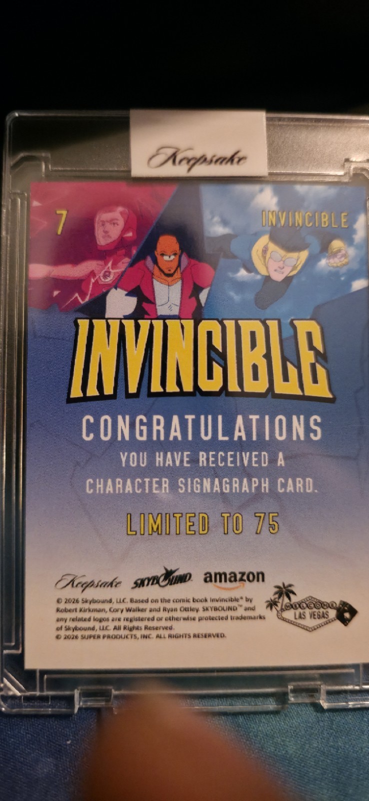 Super Products Inc Invincible Character Signagraph Hard Signed /75 2026 #7