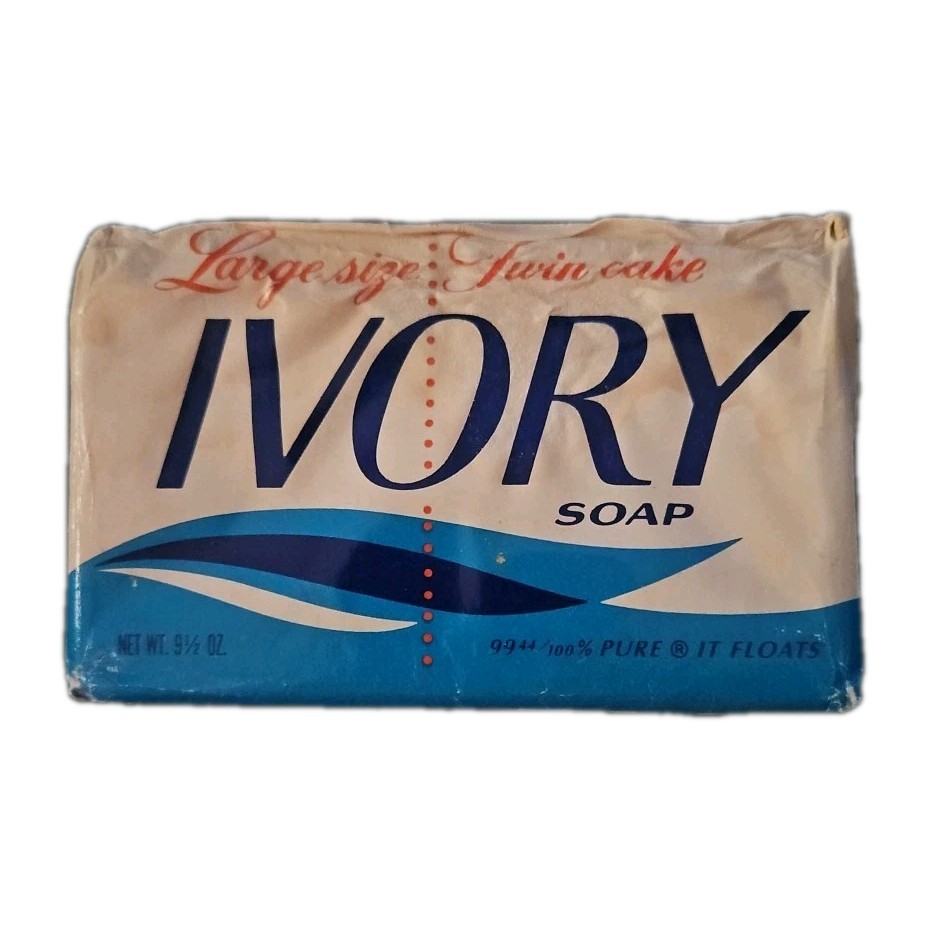 Vintage NOS Ivory Soap Large Size Twin Cake 9.5oz.