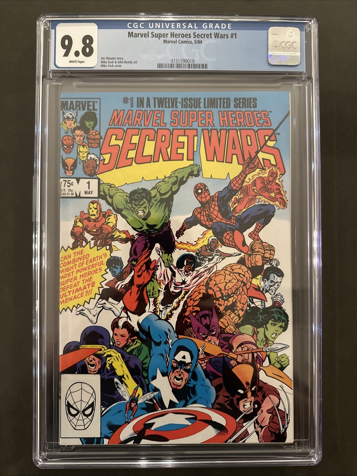 Marvel Super Heroes Secret Wars #1 (1984) CGC 9.8 Comic 1st Issue
