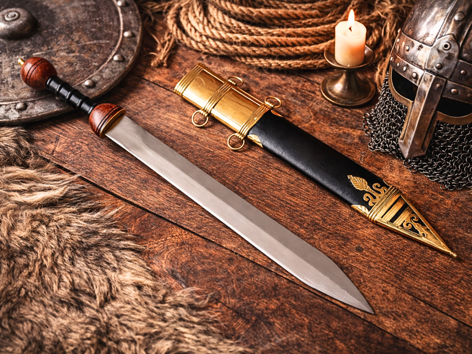 Hand Forged Roman Gladius Sword Replica | High Carbon Steel Display Sword