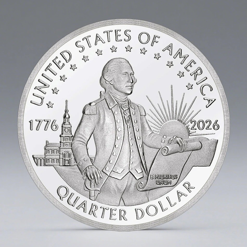 1776–2026 America 250th Anniversary Commemorative Washington Coin Patriotic Gift
