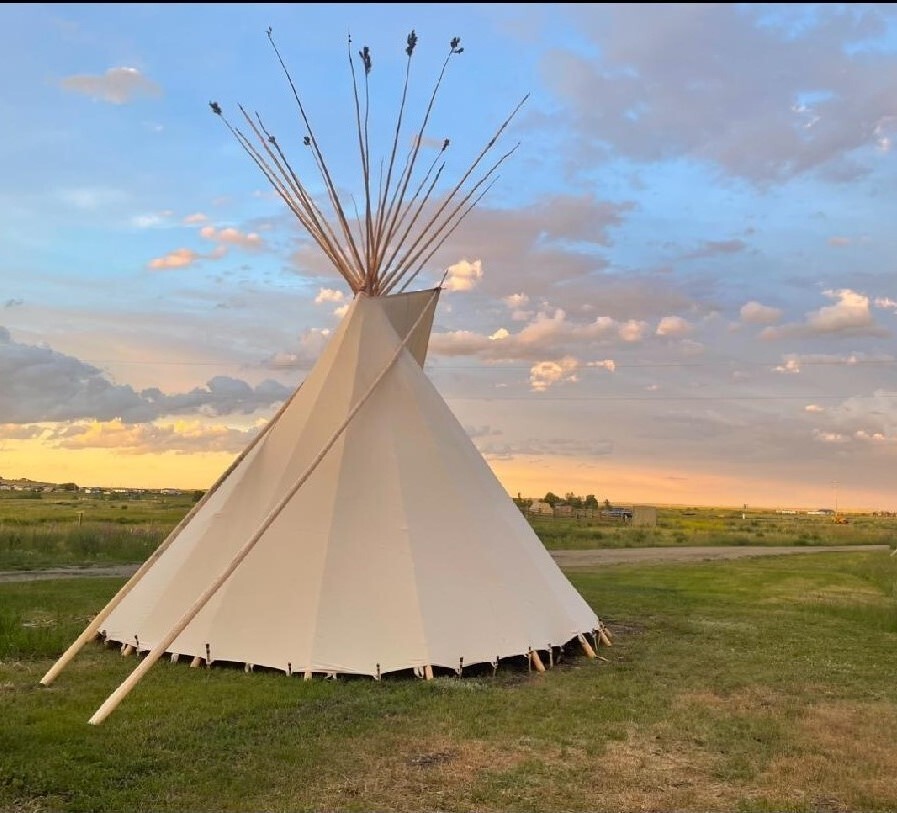 Custom Tipi in Canvas Authentic Native American Camping Lodge with or w/o liners