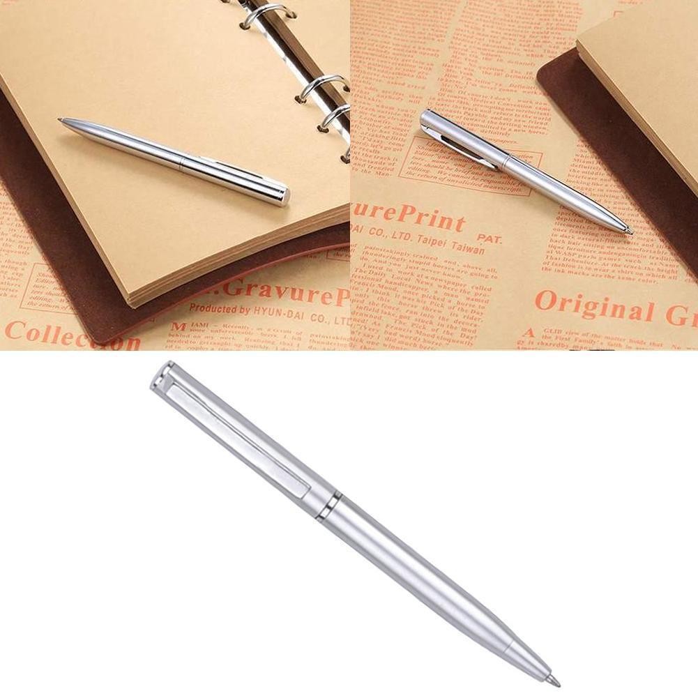 0.99$ Students Ballpoint Pen Short Spin Office School Teenager Roller Ink Blue