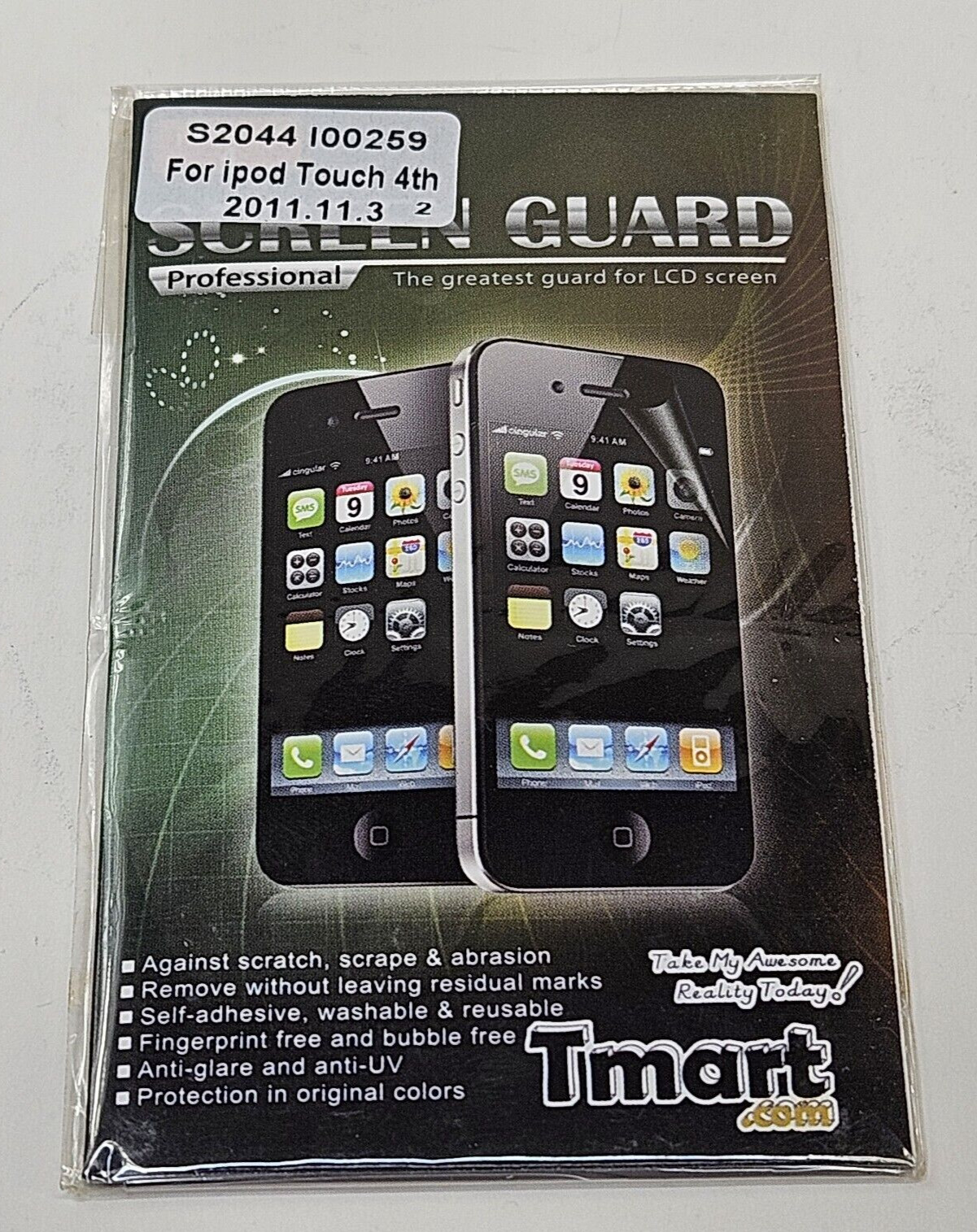 Screen Guard Protector ipod touch Apple 4 Tmart Set of 5