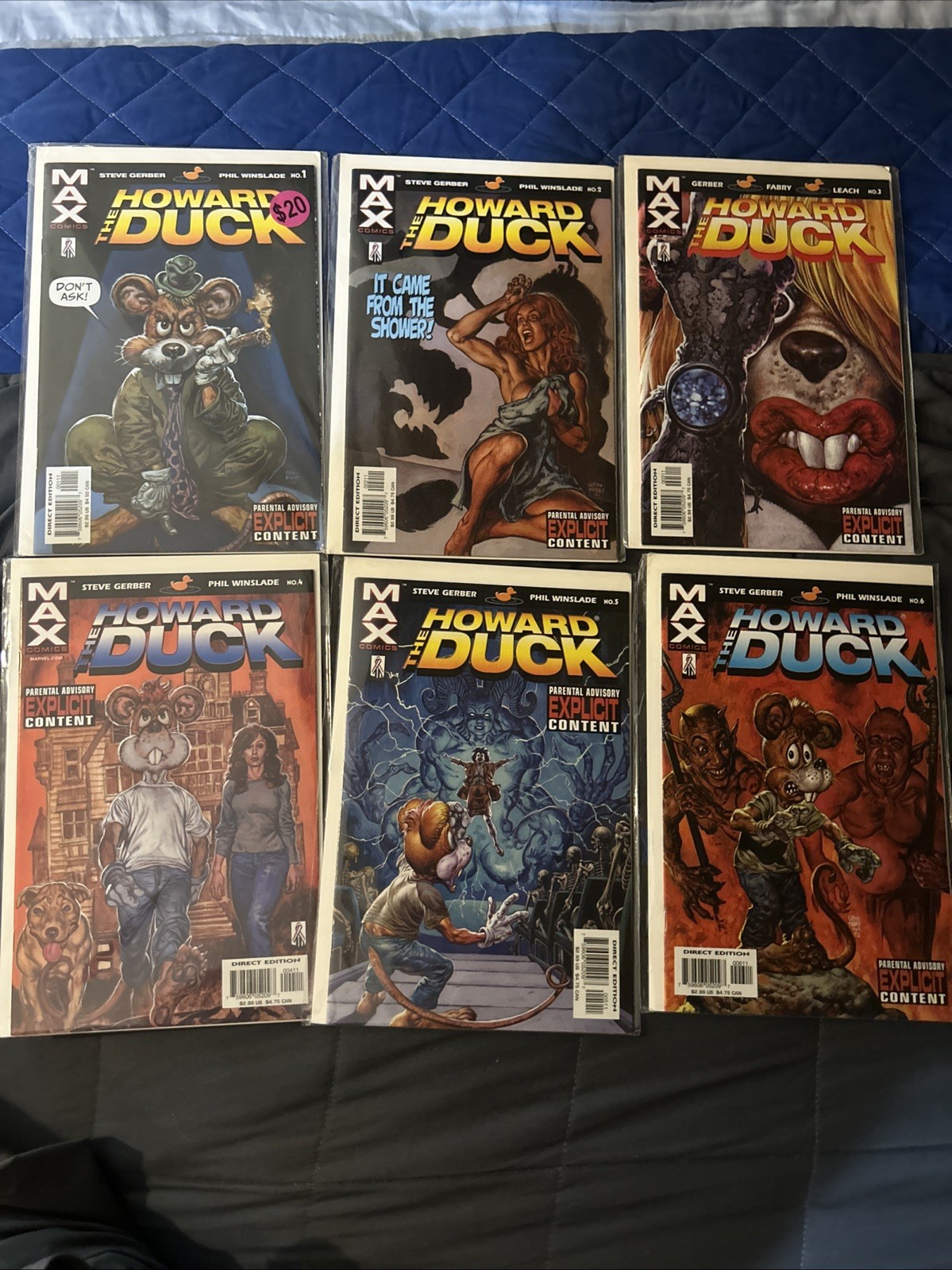 Marvel Max Howard The Duck ( Vol 2. 2002 ) Full Set Issues 1-6 Bagged Boarded