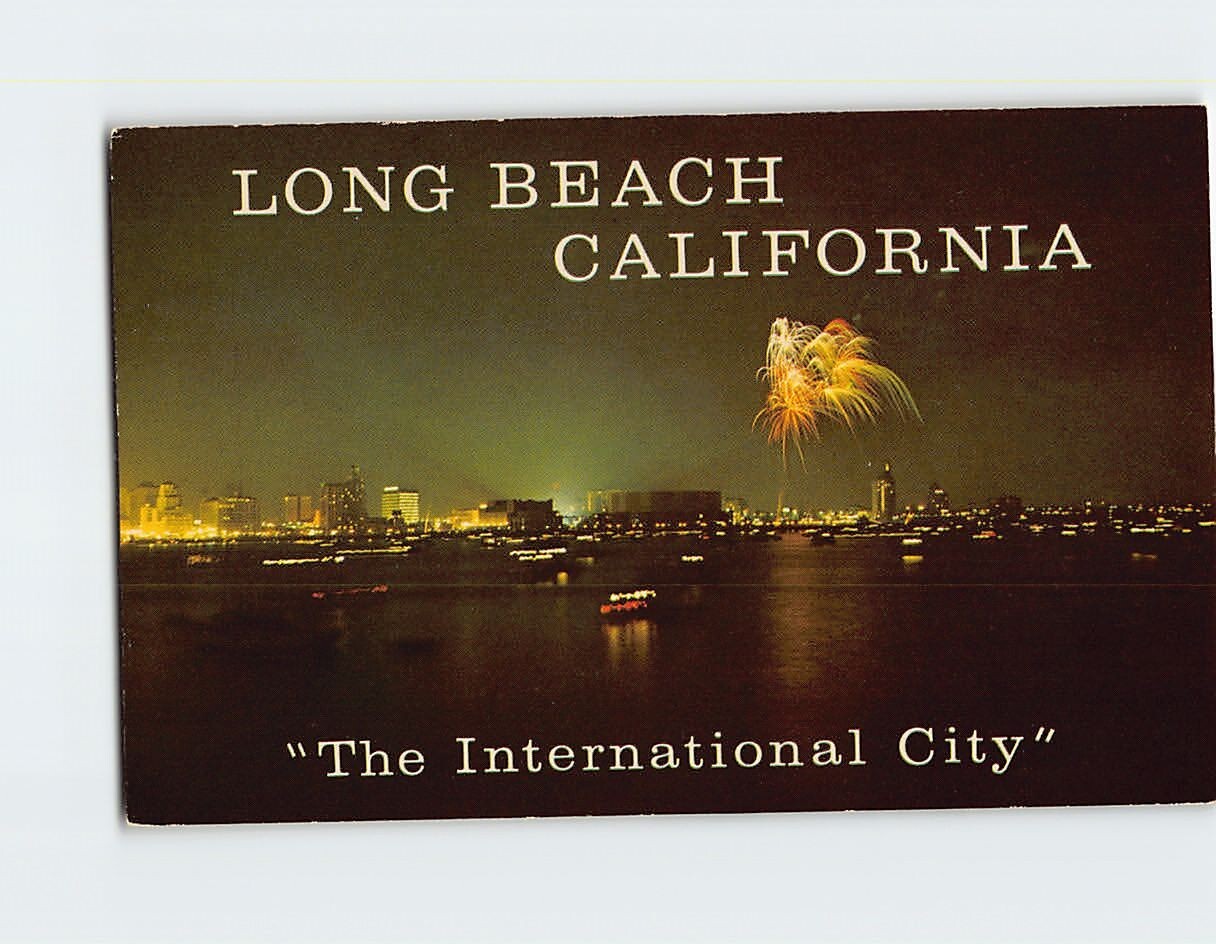 Postcard “The International City” Long Beach California USA