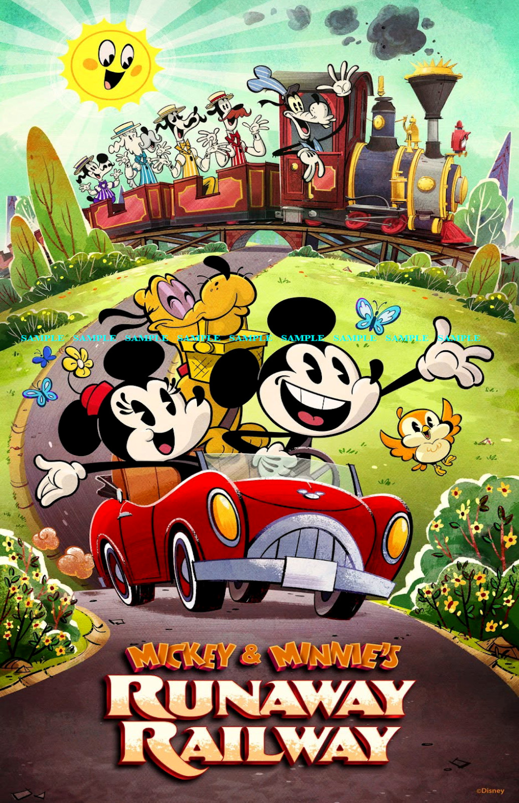 2020 Disney Mickey & Minnies Runaway Railway 11 x17 Hollywood Studios Poster