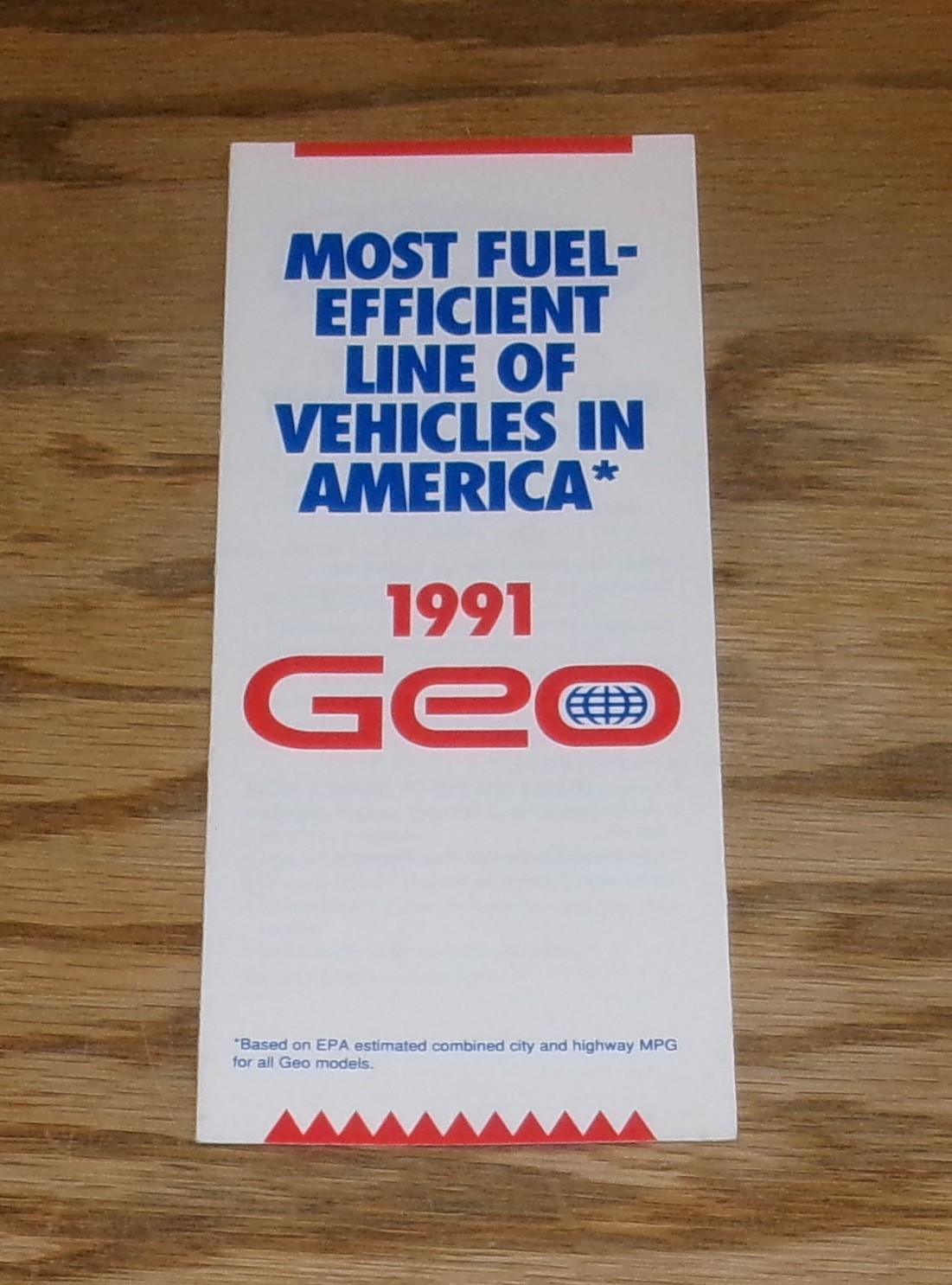Original 1991 Geo Fuel Efficient Sales Brochure 91 Tracker Metro Prizm Storm