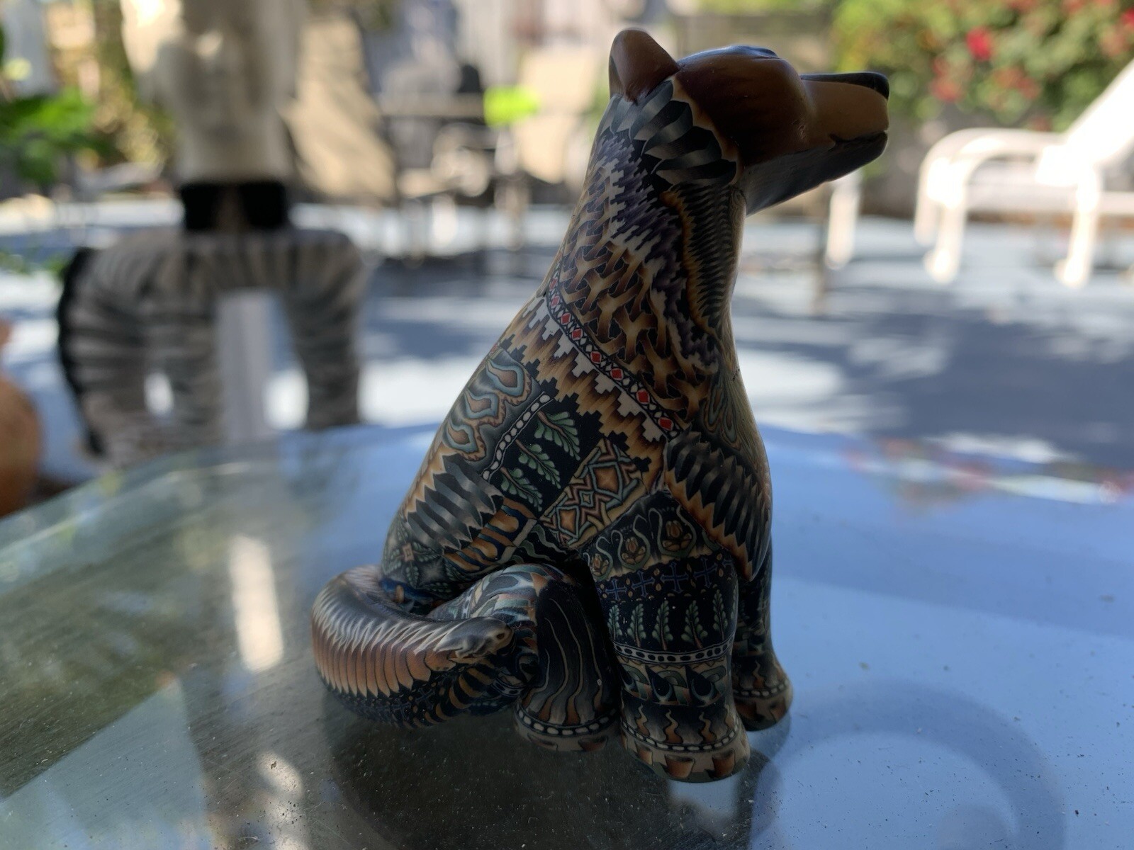 Jon Stuart Anderson Wolf 2 .75” Polymer Clay Figurine : MINT