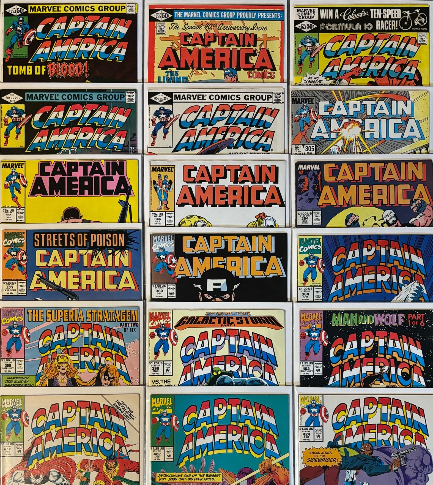 Captain America (Marvel Comics) Vol 1 # 101-603 & Annuals, Vol 5 #39 – YOU PICK