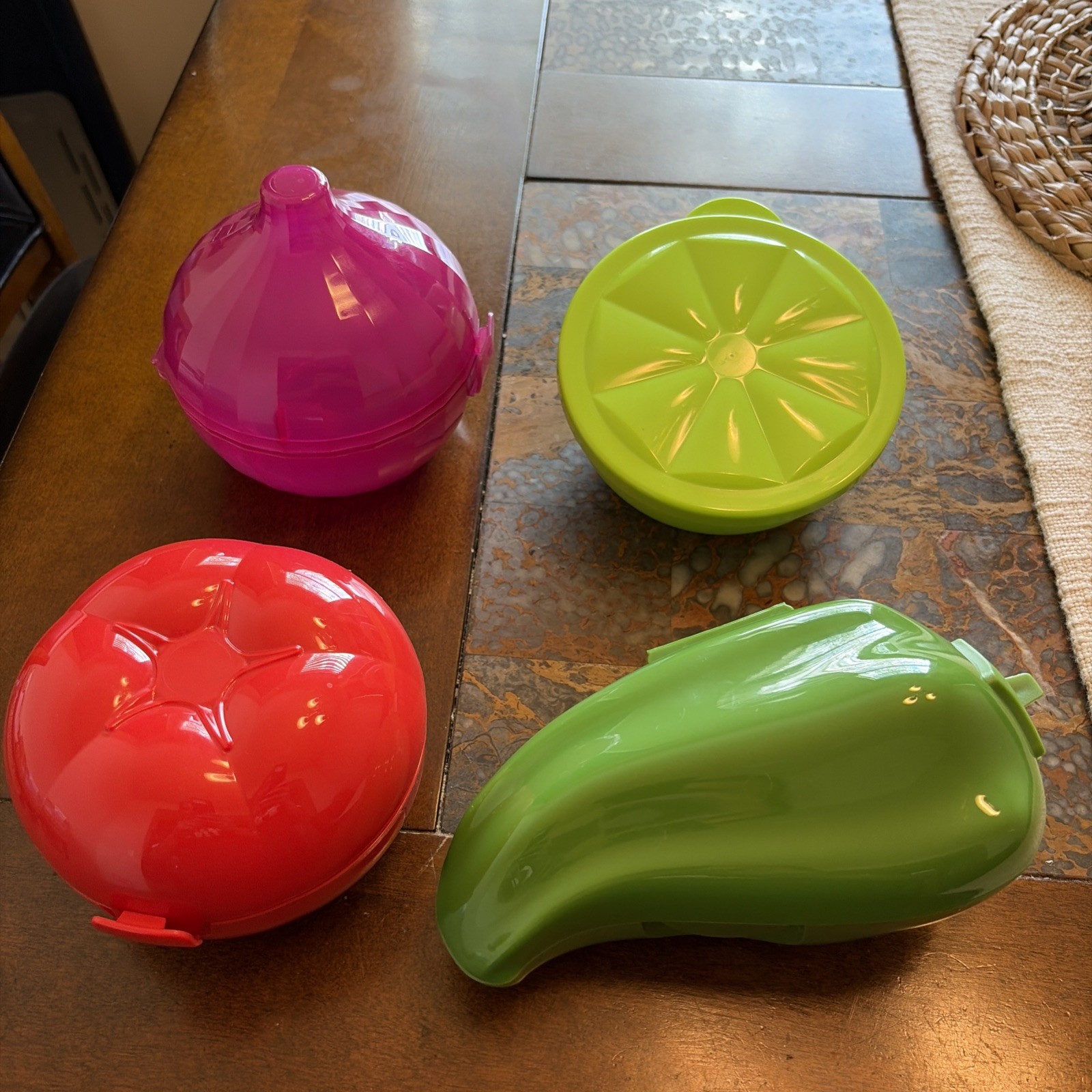 Tupperware Vegetable-Shaped Food Savers Set for Produce Storage