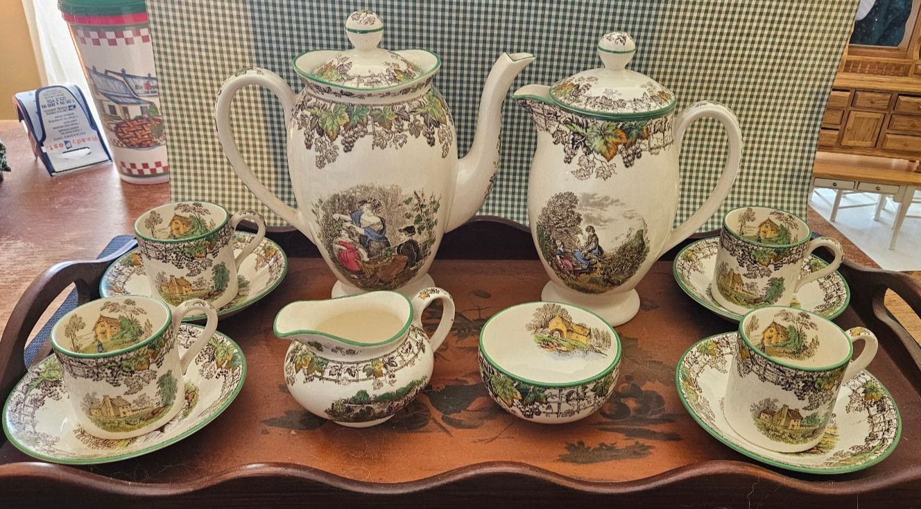 Copeland Spode-“Spodes Byron” Coffee set 12 pc