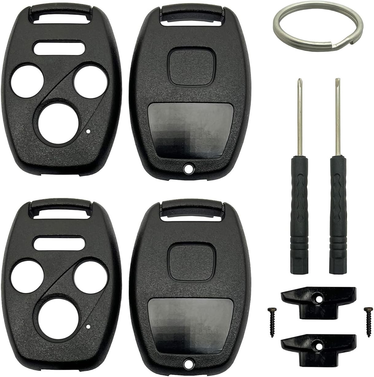 1/2 Pack Key Fob Shell Case Replacement Fits for Honda Accord 2003-2012 / Civic