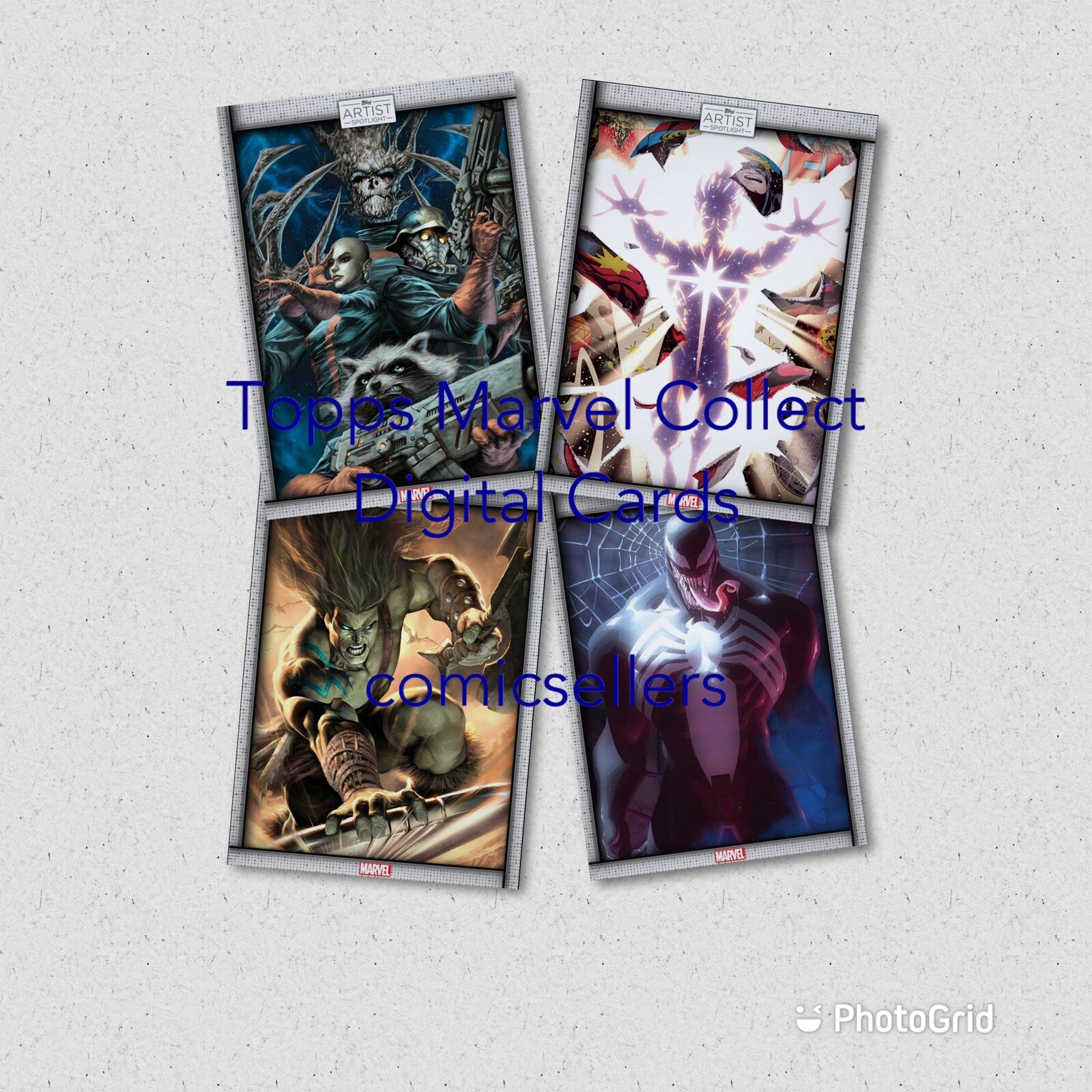 Topps Marvel Collect Artist Spotlight Garner S3 4 Card Rare Set No Award Digital