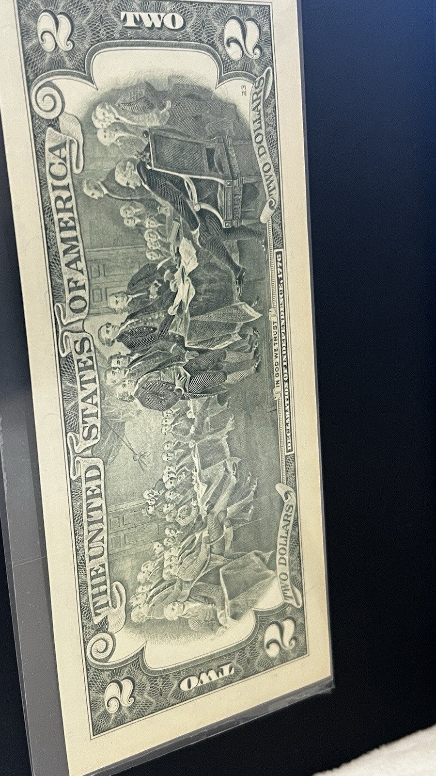 🔥 ESTATE FIND $2 Bill Declaration Display w/ Stamp | Patriotic Lot