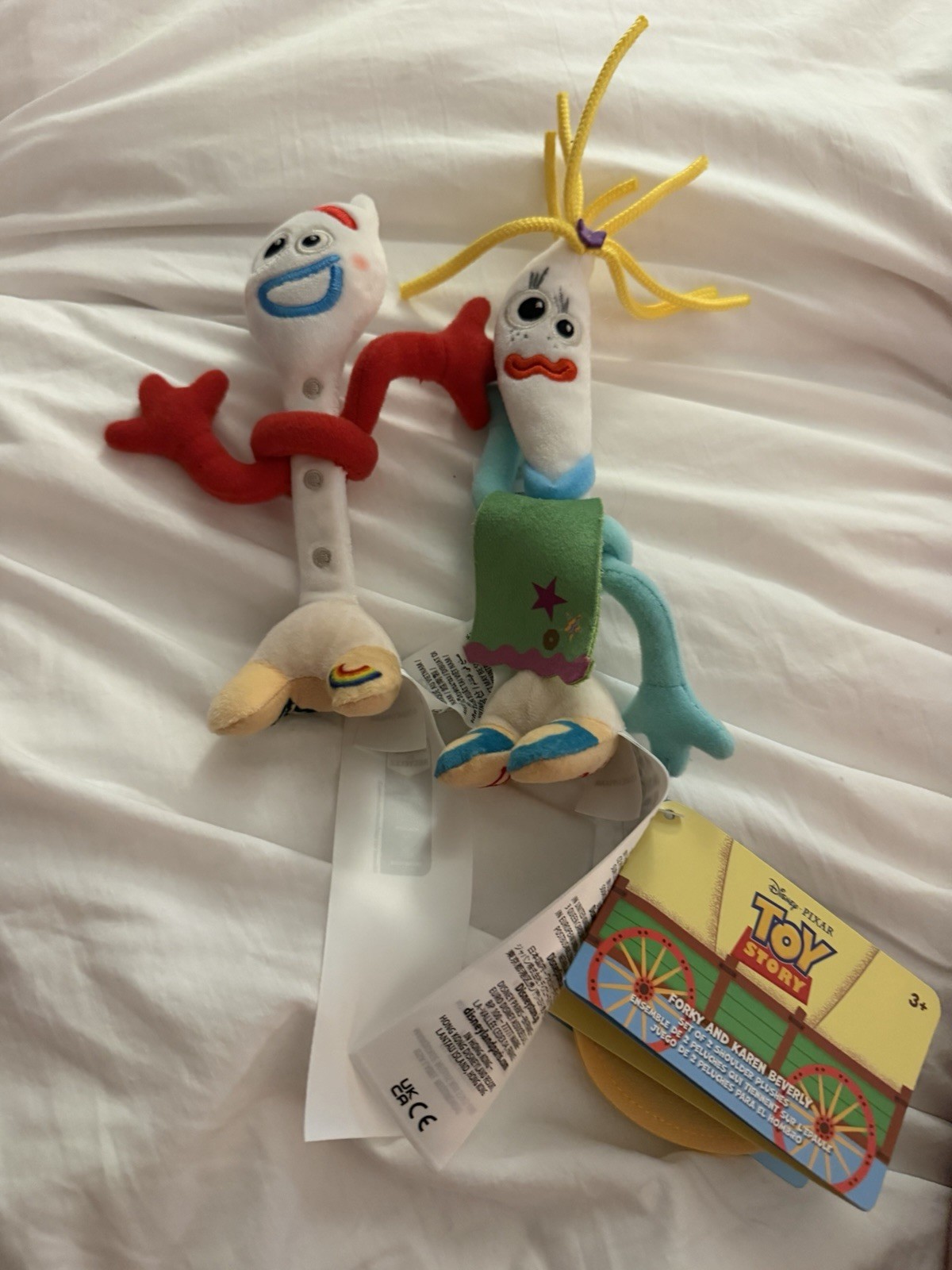 Disney Parks Pixar Toy Story Forky Magnetic Shoulder Plush Pals 2026 New
