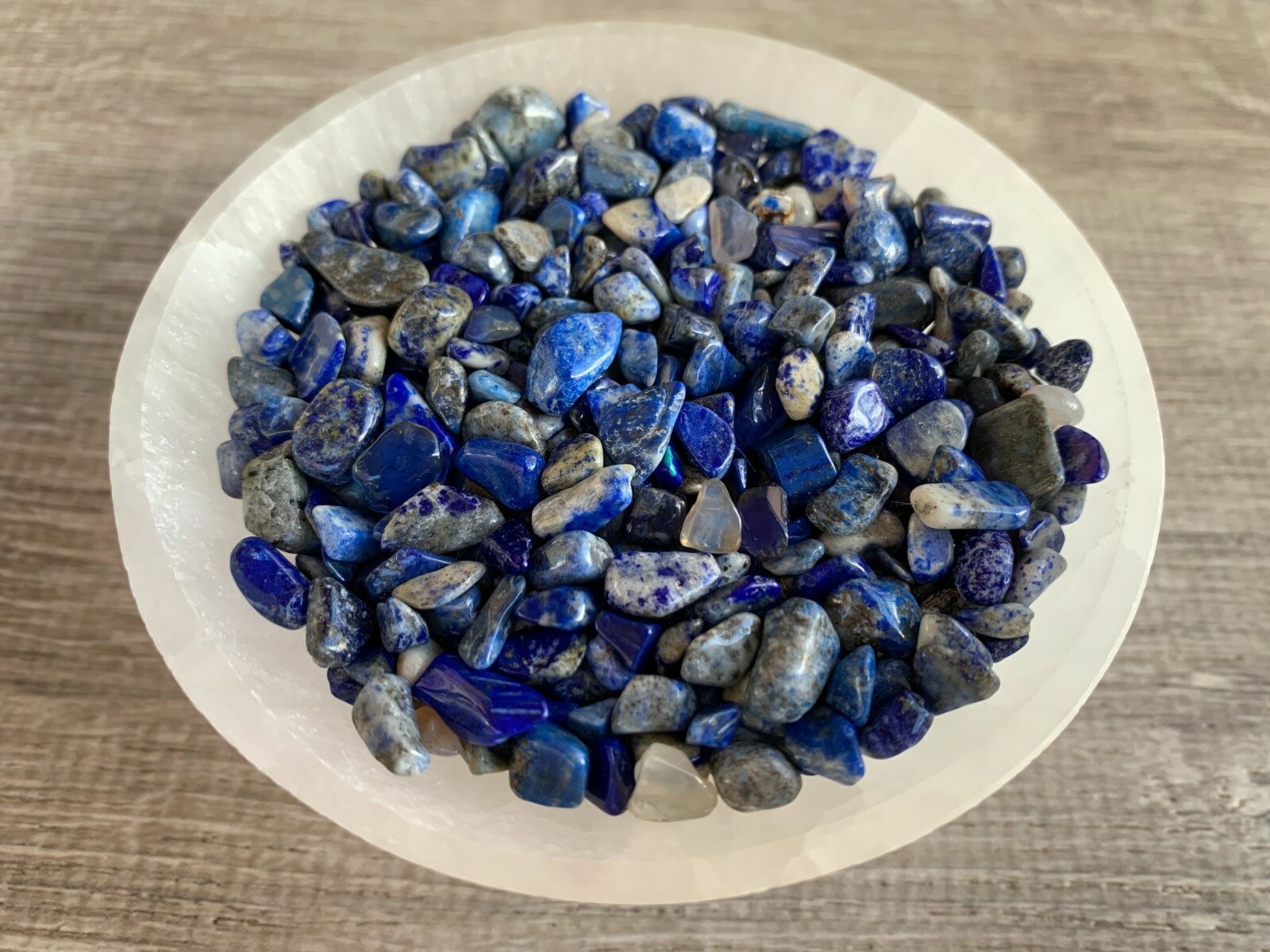 Grade A++ Lapis Semi Tumbled Gemstone Mini Chips 6 – 18 mm, Wholesale Bulk Lot