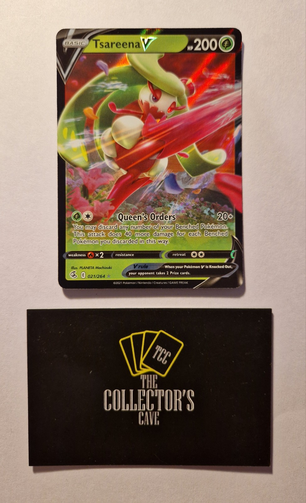 Pokemon TCG: Tsareena V 021/264, Sword & Shield: Fusion Strike