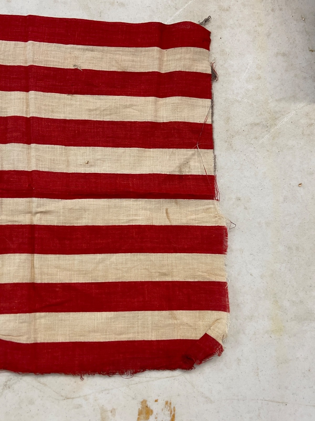 Antique 48 Star continuous bolt material Flag SUPER RARE 12″x80″