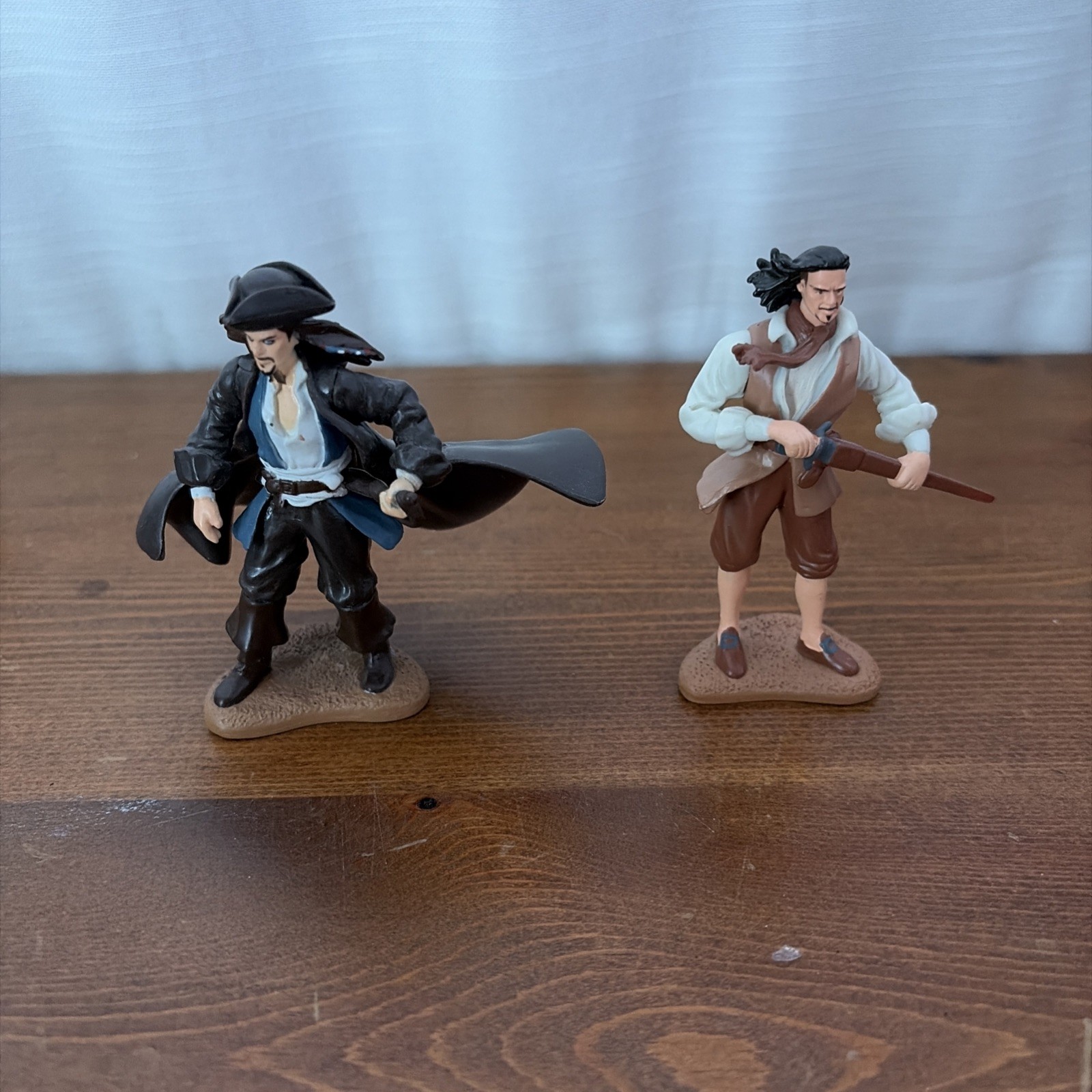 Jack Sparrow & Will Turner Figures Cake Toppers Disney Pirates of the Caribbean
