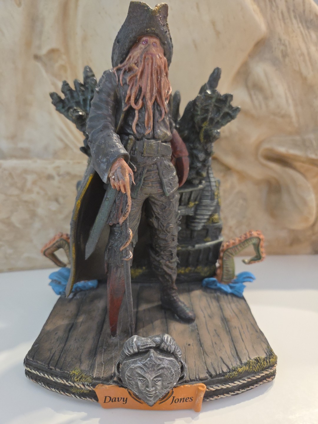 Davy Jones Hawthorne Village Pirates of the Caribbean Disney Statue (READ)