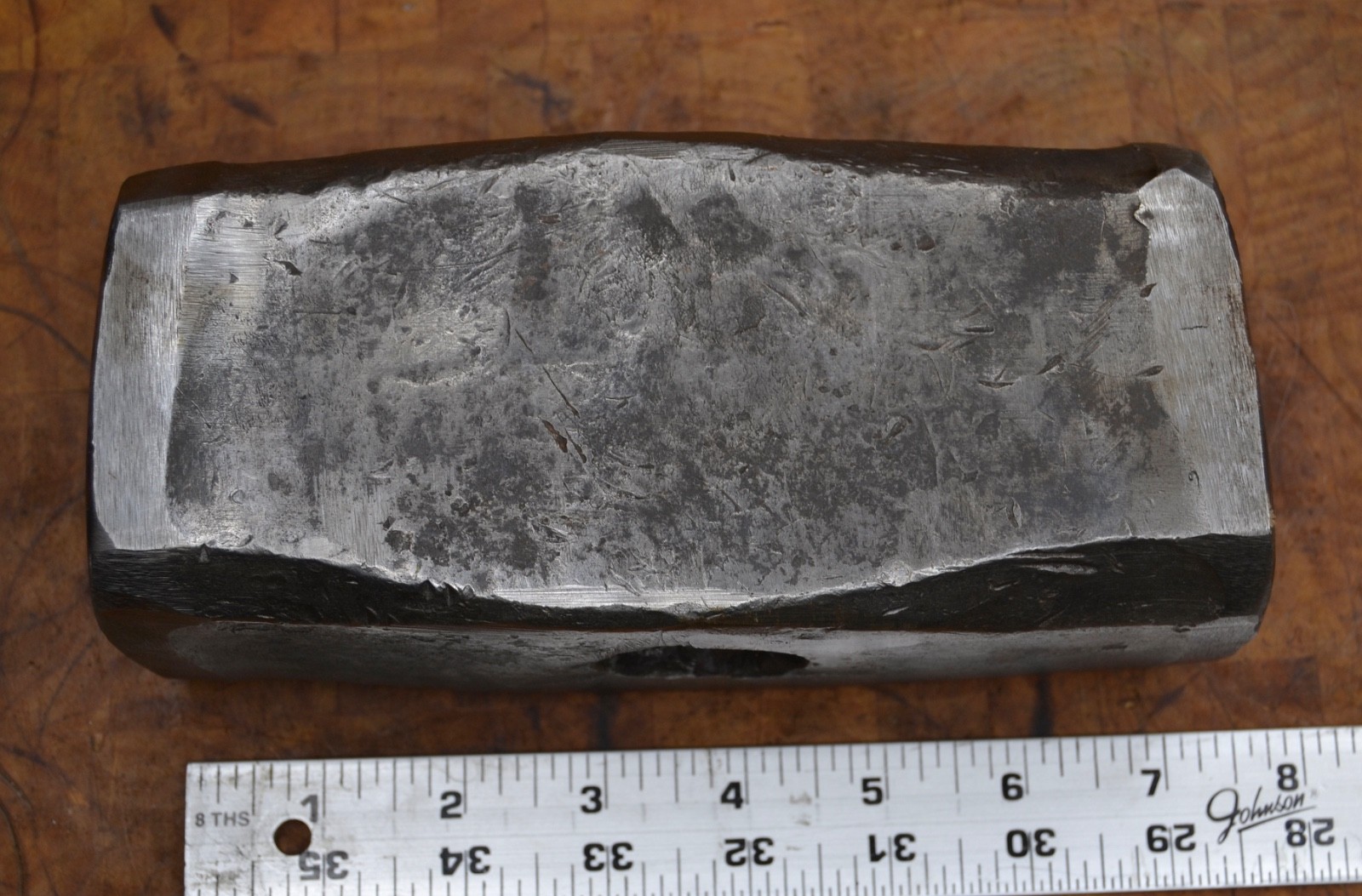 Huge Vintage Blacksmith Made Sledge Hammer Head 18lbs 4.6oz Good Shape