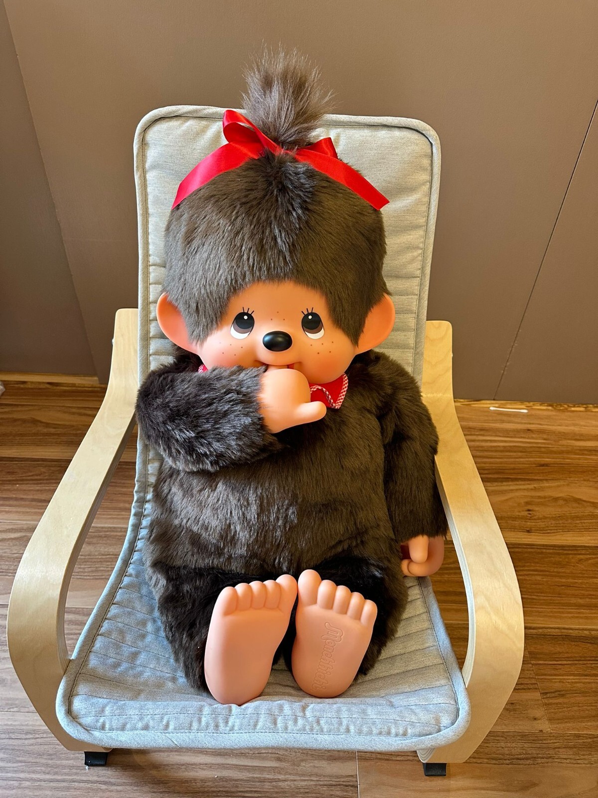 Sekiguchi Monchhichi Premium Standard 2L Size Brown Girl