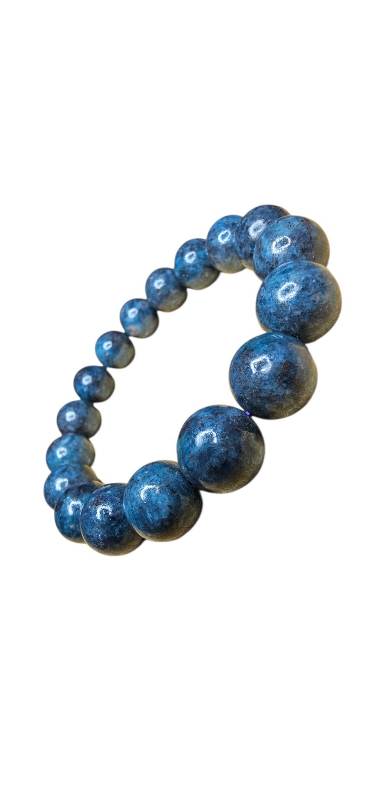 Blue Ruby Sapphire UV Reactive Crystal Bracelet 12mm Unisex Bracelet